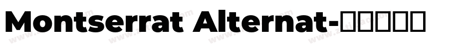 Montserrat Alternat字体转换